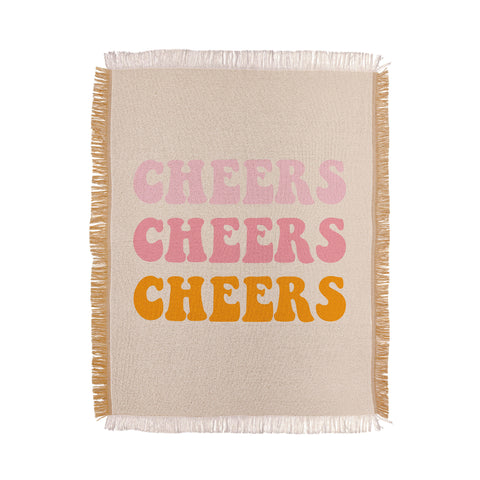 socoart cheers cheers cheers Throw Blanket