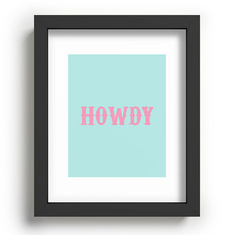 socoart HOWDY blue pink Recessed Framing Rectangle