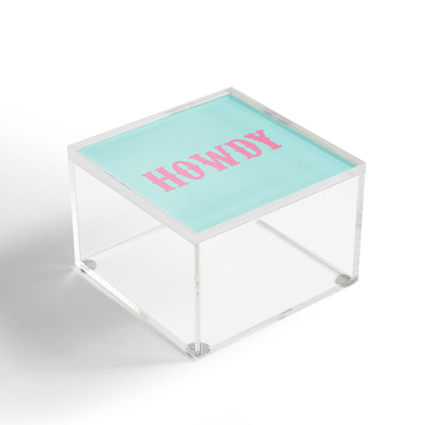 socoart HOWDY blue pink Acrylic Box