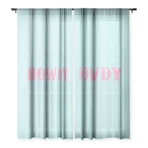 socoart HOWDY blue pink Sheer Non Repeat