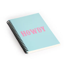 socoart HOWDY blue pink Spiral Notebook