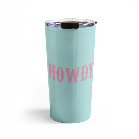 socoart HOWDY blue pink Travel Mug