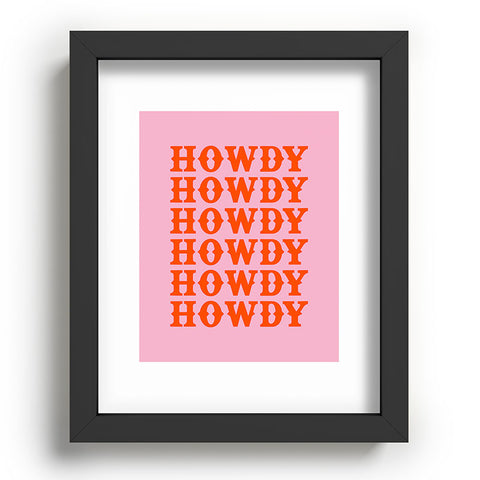 socoart howdy howdy howdy Recessed Framing Rectangle