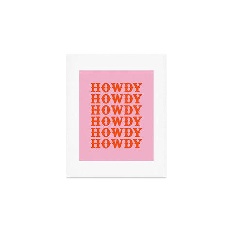 socoart howdy howdy howdy Art Print