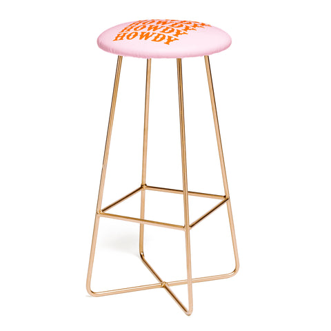socoart howdy howdy howdy Bar Stool