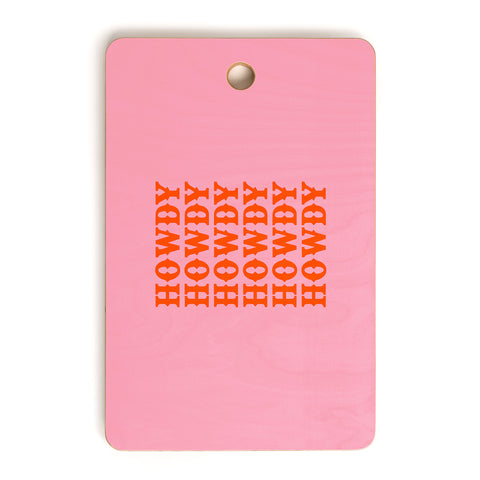 socoart howdy howdy howdy Cutting Board Rectangle