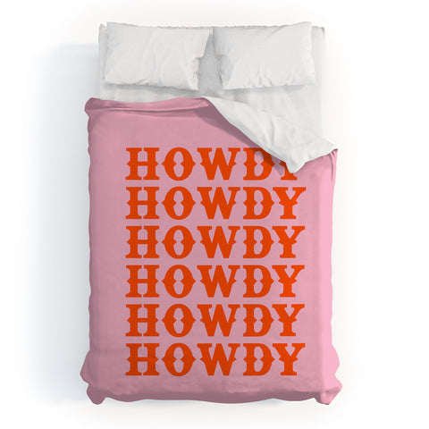 socoart howdy howdy howdy Duvet Cover