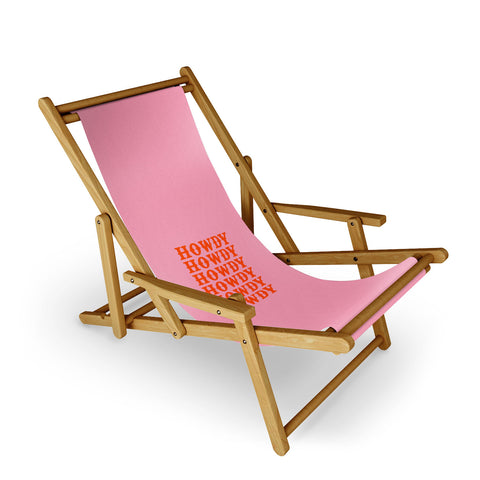 socoart howdy howdy howdy Sling Chair