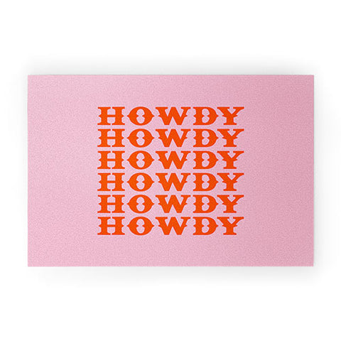 socoart howdy howdy howdy Welcome Mat