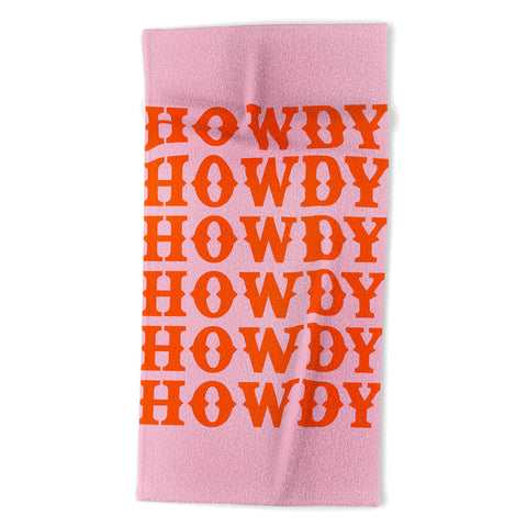 socoart howdy howdy howdy Beach Towel