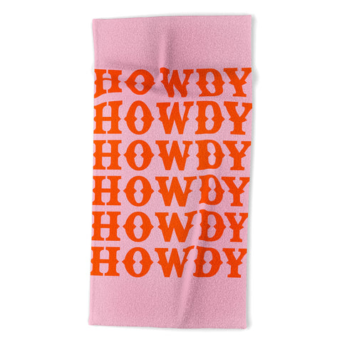 socoart howdy howdy howdy Beach Towel