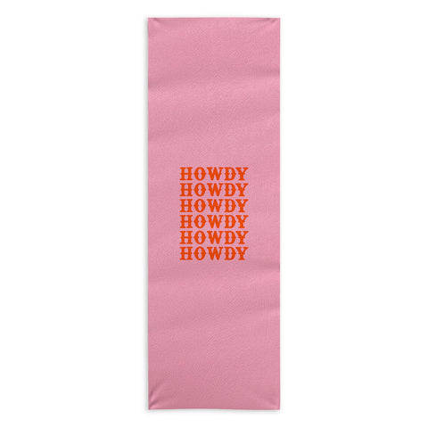 socoart howdy howdy howdy Yoga Towel