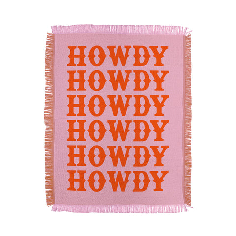 socoart howdy howdy howdy Throw Blanket