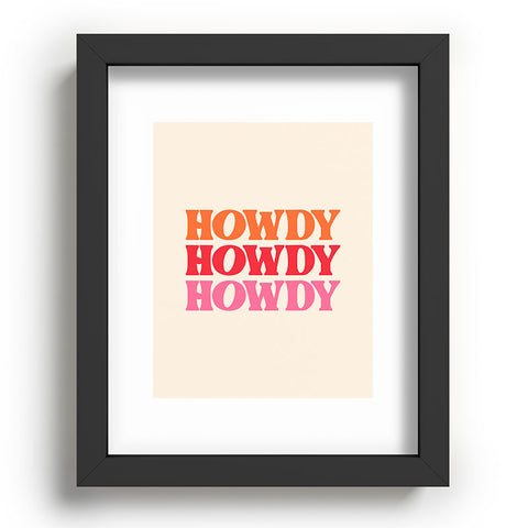 socoart Howdy I Recessed Framing Rectangle