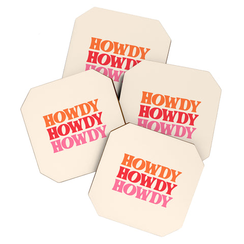 socoart Howdy I Coaster Set