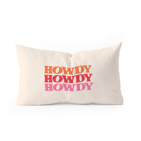 socoart Howdy I Oblong Throw Pillow