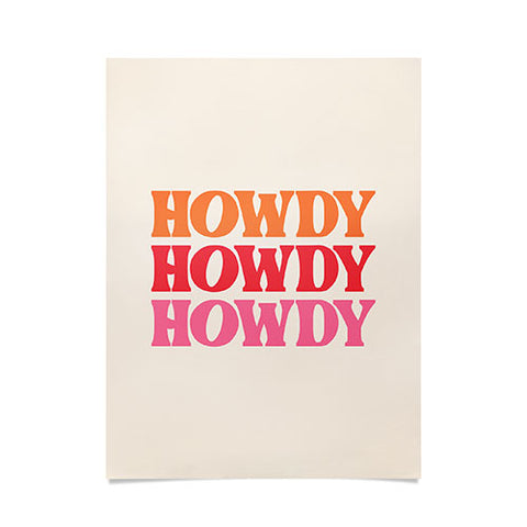 socoart Howdy I Poster