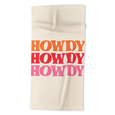 socoart Howdy I Beach Towel