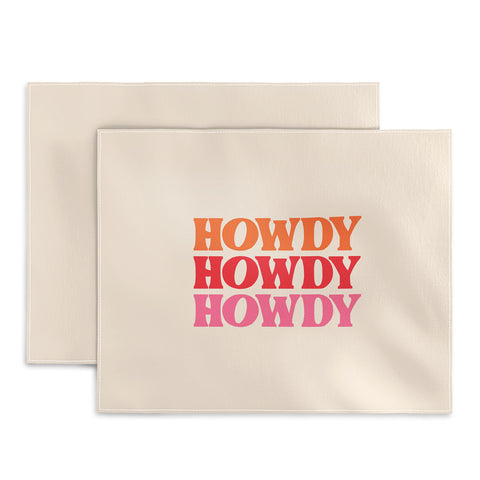 socoart Howdy I Placemat