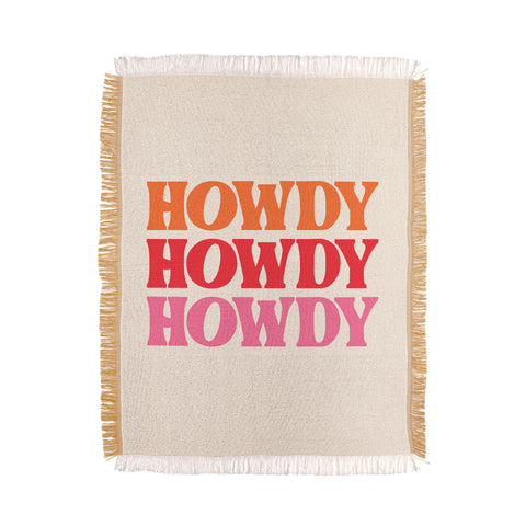 socoart Howdy I Throw Blanket