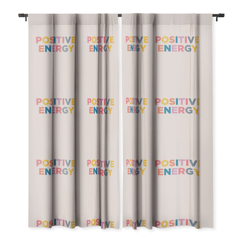 socoart positive energy I Blackout Window Curtain