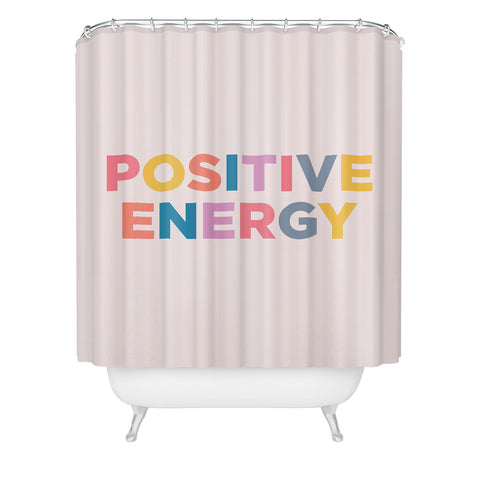 socoart positive energy I Shower Curtain