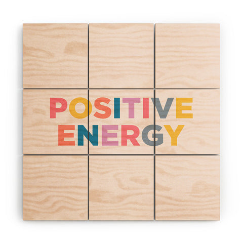 socoart positive energy I Wood Wall Mural