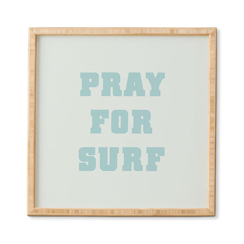 socoart Pray For Surf I Framed Wall Art