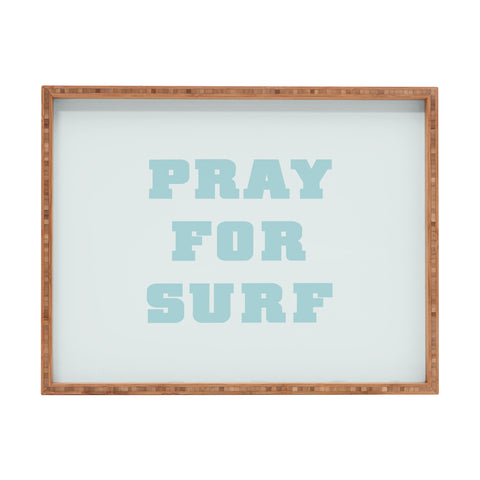 socoart Pray For Surf I Rectangular Tray