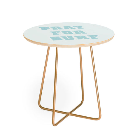 socoart Pray For Surf I Round Side Table