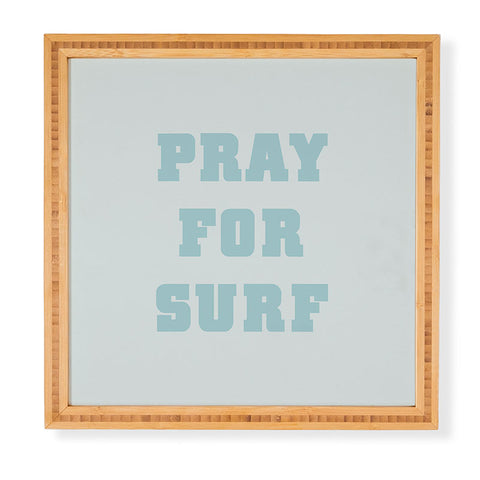 socoart Pray For Surf I Framed Wall Art