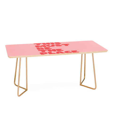 socoart This Must Be The Place II Coffee Table