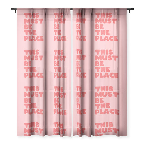 socoart This Must Be The Place II Sheer Window Curtain