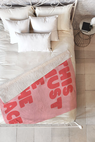 socoart This Must Be The Place II Fleece Throw Blanket