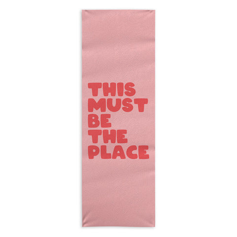 socoart This Must Be The Place II Yoga Towel
