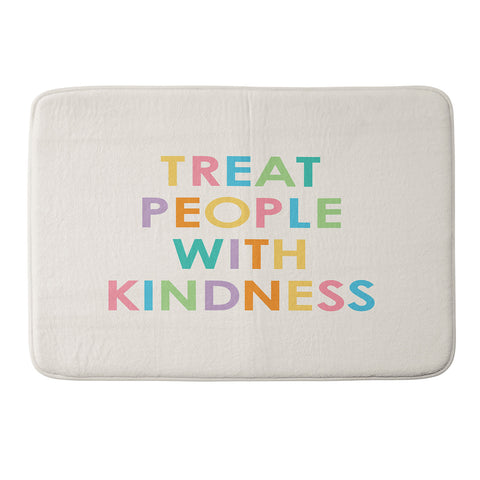socoart Treat People With Kindness III Memory Foam Bath Mat