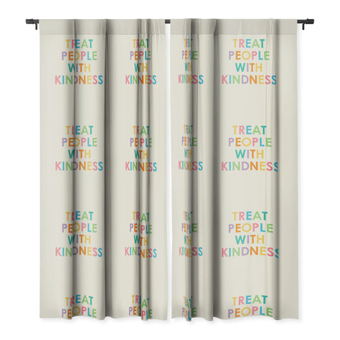 socoart Treat People With Kindness III Blackout Window Curtain