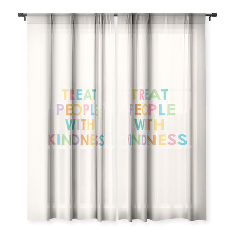 socoart Treat People With Kindness III Sheer Non Repeat