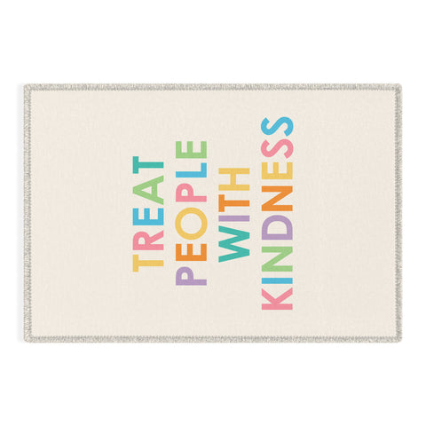 socoart Treat People With Kindness III Outdoor Rug
