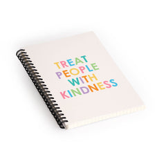 socoart Treat People With Kindness III Spiral Notebook