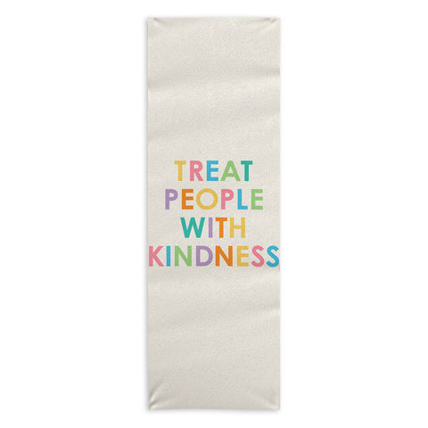 socoart Treat People With Kindness III Yoga Towel