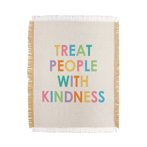socoart Treat People With Kindness III Throw Blanket