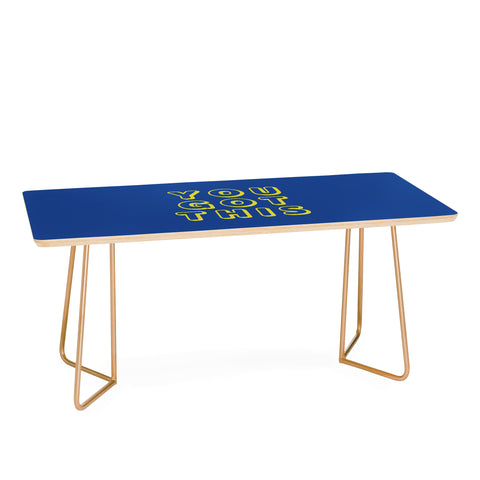 socoart You Got This Blue Coffee Table
