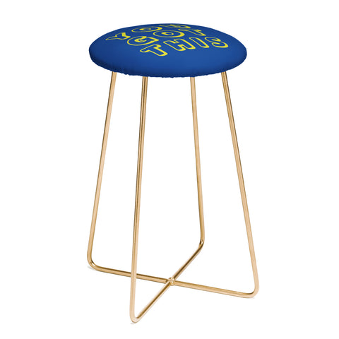 socoart You Got This Blue Counter Stool