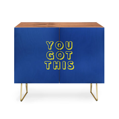 socoart You Got This Blue Credenza