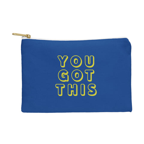 socoart You Got This Blue Pouch