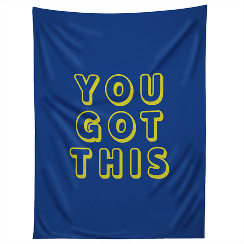 socoart You Got This Blue Tapestry
