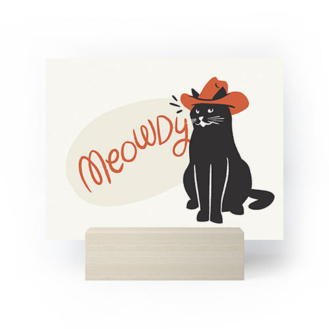 Sombrero Inc Meowdy Mini Art Print