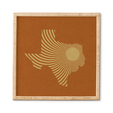 Sombrero Inc Texas Sun Framed Wall Art