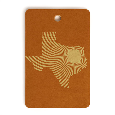 Sombrero Inc Texas Sun Cutting Board Rectangle